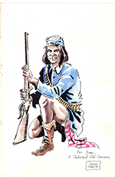 Loinclothed hobby; Obr�zek dne - the picture od the day - �awa rel - Art of John Garcia, Indian Soldier Kneeling