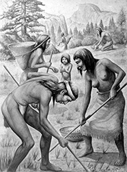 Loinclothed hobby; Obr�zek dne - the picture od the day - �awa rel - Native american family