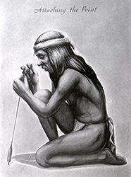 Loinclothed hobby; Obr�zek dne - the picture od the day - �awa rel - Native american is making his arrow