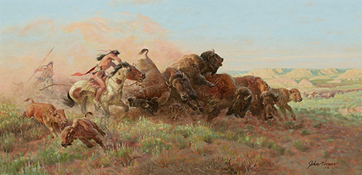 Loinclothed hobby; Obr�zek dne - the picture od the day - �awa rel - Art of Koerner W. H. D. - Art of John Ford Clymer,  Onslaught 