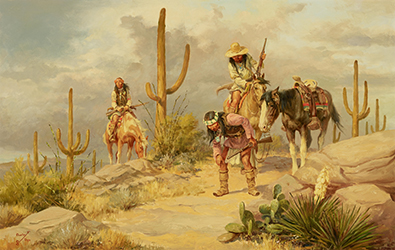 Loinclothed hobby; Obr�zek dne - the picture od the day - �awa rel - Art of Koerner W. H. D. - Art of Charlie Dye, Apaches 