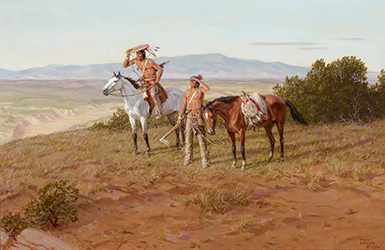 Loinclothed hobby; Obr�zek dne - the picture od the day - �awa rel - Art of Koerner W. H. D. - Art of Tom Lovell,  Into the Eye of the Sun