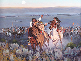 Loinclothed hobby; Obr�zek dne - the picture od the day - �awa rel - Art of Koerner W. H. D. - Art of Gary Carter,  Battle of Adobe Walls 1874,  (Isa-Tai Bad Medicine)