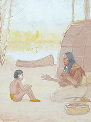 Loinclothed hobby; Obr�zek dne - the picture od the day - �awa rel - Art of Koerner W. H. D. - Art of Edwin W. Deming, Story Time