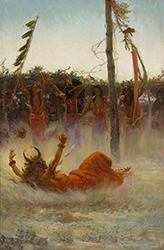 Loinclothed hobby; Obr�zek dne - the picture od the day - �awa rel - Art of Koerner W. H. D. - Art of Remington Schuyler, The Sun Dance
