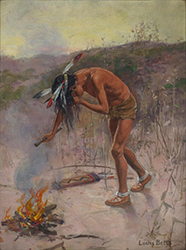 Loinclothed hobby; Obr�zek dne - the picture od the day - �awa rel - Art of Louis Betts, Before the Hunt