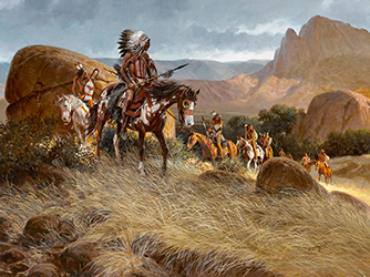 Loinclothed hobby; Obr�zek dne - the picture od the day - �awa rel - Art of Russ Vickers, War paint