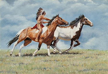 Loinclothed hobby; Obr�zek dne - the picture od the day - �awa rel - Art of Ann Hanson, The Prize