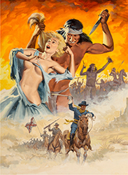 Loinclothed hobby; Obr�zek dne - the picture od the day - �awa rel -  Art of Will Hulsey, Rawhide Killer