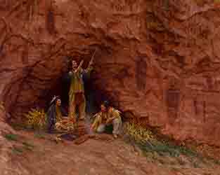 Loinclothed hobby; Obr�zek dne - the picture od the day - �awa rel - Art of James Ayers, Whispers Of The Anasazi - Ute