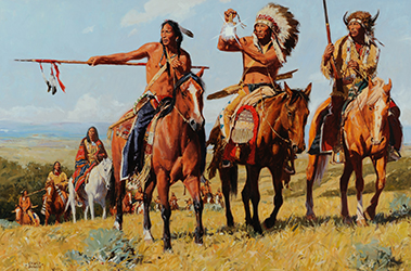 Loinclothed hobby; Obr�zek dne - the picture od the day - �awa rel -  Art of David Mann, Signal Ridge