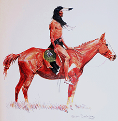 Loinclothed hobby; Obr�zek dne - the picture od the day - �awa rel -  Art of Frederic Remington, An Indian Brave