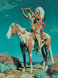 Loinclothed hobby; Obr�zek dne - the picture od the day - �awa rel -  Art of David Mann, To the Morning Star