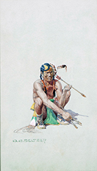 Loinclothed hobby; Obr�zek dne - the picture od the day - �awa rel -  Art of Olaf Carl Seltzer, Arrow Maker 