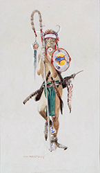 Loinclothed hobby; Obr�zek dne - the picture od the day - �awa rel -  Art of Olaf Carl Seltzer, Medicine Man