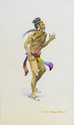 Loinclothed hobby; Obr�zek dne - the picture od the day - �awa rel -  Art of Olaf Carl Seltzer<BR> Grass Dancer