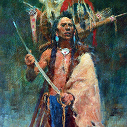 Loinclothed hobby; Obr�zek dne - the picture od the day - �awa rel - Charles Winfield Miller, Second Hand Sabre