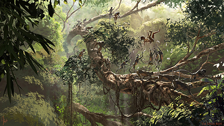 Loinclothed hobby; Obr�zek dne - the picture od the day - �awa rel - The Jungle Book Concept Art, Art of Jonathan Bach