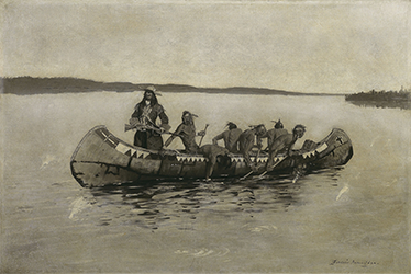 Loinclothed hobby; Obr�zek dne - the picture od the day - �awa rel - Art of Edwin Willard Deming, The War Song