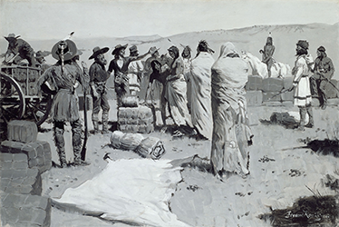 Loinclothed hobby; Obr�zek dne - the picture od the day - �awa rel - Art of Edwin Willard Deming, The War Song