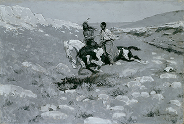 Loinclothed hobby; Obr�zek dne - the picture od the day - �awa rel - Art of Frederic Remington - Ceremony of the Fastest Horse