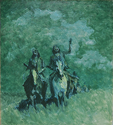 Loinclothed hobby; Obr�zek dne - the picture od the day - �awa rel - Art of Frederic Remington - Ghost Stories, 1908