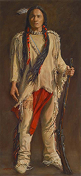Loinclothed hobby; Obr�zek dne - the picture od the day - �awa rel - Art of Judith Dickinson, Warrior