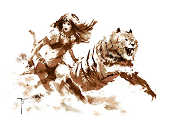Loinclothed hobby; Obr�zek dne - the picture od the day - �awa rel - Art of Frank Victoria, Tiger Lady