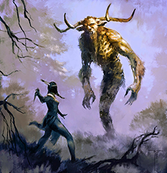 Loinclothed hobby; Obr�zek dne - the picture od the day - �awa rel - Art of Frank Victoria, Iroquois and Wendigo