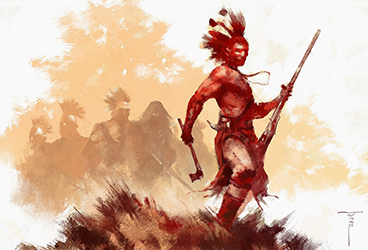 Loinclothed hobby; Obr�zek dne - the picture od the day - �awa rel - Art of Frank Victoria, Iroquois