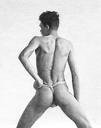 Loinclothed hobby; Obr�zek dne - the picture od the day - �awa rel - Art of Dennis Candy, Standing Man