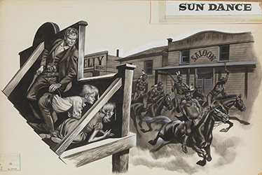 Loinclothed hobby; Obr�zek dne - the picture od the day - �awa rel - Art of Ron Embleton, The Winning of the West