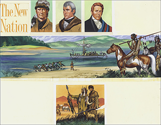 Loinclothed hobby; Obr�zek dne - the picture od the day - �awa rel - Art of Ron Embleton, American History - The New Nation