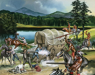 Loinclothed hobby; Obr�zek dne - the picture od the day - �awa rel - Art of Ron Embleton, The Winning of the West - The Nez Perce 