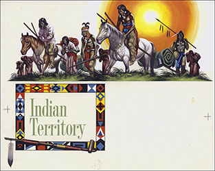 Loinclothed hobby; Obr�zek dne - the picture od the day - �awa rel - Art of Ron Embleton, The War of 1812  - Natives in Indian Territory 