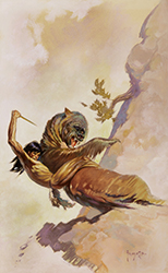 Loinclothed hobby; Obr�zek dne - the picture od the day - �awa rel - Art of Frank Frazetta, Tarzan At The Earth�s Core 