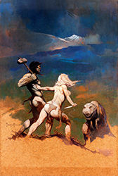 Loinclothed hobby; Obr�zek dne - the picture od the day - �awa rel - Art of Frank Frazetta,  Vampirella #5 Cover Painting 