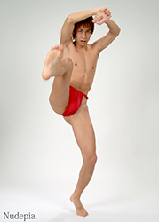 Loinclothed hobby; Obr�zek dne - the picture od the day - �awa rel - Japanese traditional strings ~ aka rokushaku fundoshi 2/6 
