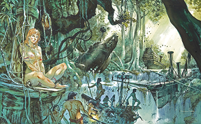 Loinclothed hobby; Obr�zek dne - the picture od the day - �awa rel - Art of Emmanuel Lepage