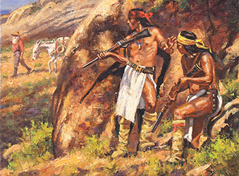 Loinclothed hobby; Obr�zek dne - the picture od the day - �awa rel - Art of Don Oelze - The Unlucky Prospector