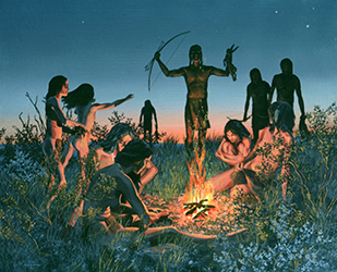 Loinclothed hobby; Obr�zek dne - the picture od the day - �awa rel - loinclothed bow hunter