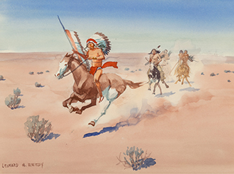 Loinclothed hobby; Obr�zek dne - the picture od the day - �awa rel - Cheyenne Warrior, Art by Leonard Howard Reedy