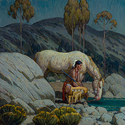 Loinclothed hobby; Obr�zek dne - the picture od the day - �awa rel - Night Pool, art by Tim Solliday