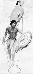 Loinclothed hobby; Obr�zek dne - the picture od the day - �awa rel - Red Crow�s Brother, Art by James Willard Schultz, American Boy, September 1927