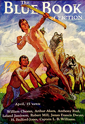 Loinclothed hobby; Obr�zek dne - the picture od the day - �awa rel - Cover Art by Herbert Morton Stoops - The Blue Book Vol. 64, No. 6 (April, 1937)