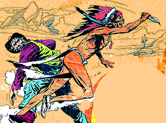 Loinclothed hobby; Obr�zek dne - the picture od the day - �awa rel -  attacking indian warrior
