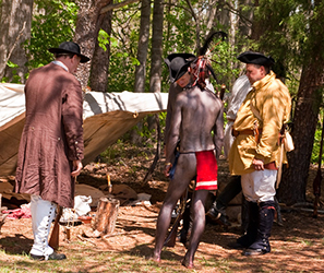 Loinclothed hobby; Obr�zek dne - the picture od the day - �awa rel -  Fort Dobbs 