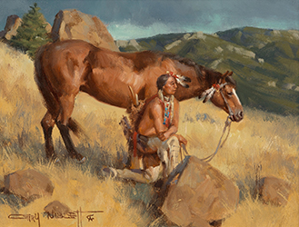 Loinclothed hobby; Obr�zek dne - the picture od the day - �awa rel -  Art of Gary Lawrence Niblett