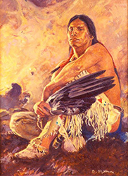 Loinclothed hobby; Obr�zek dne - the picture od the day - �awa rel -   Art of David Mann