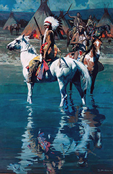 Loinclothed hobby; Obr�zek dne - the picture od the day - �awa rel -   Art of David Mann